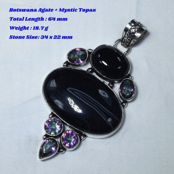 Genuine Labradorite Amethyst Agate Jasper Turquoise Rose Quartz Garnet Pyrite Pendant Sillver Overlay Copper