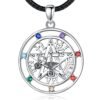 Tetragrammaton Necklace Wiccan Protection Amulet Pentacle Star Jewelry