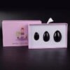 Obsidian Yoni Egg Set – Black Obsidian Crystal Yoni Eggs for Vaginal Muscle Tightening and Postpartum Recovery