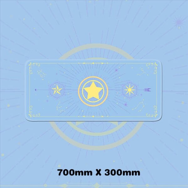 Magic Moon Star Purple Extra Large Kawaii Girl Gaming Mouse Pad Cute Xxl Desk Mat Water Proof Nonslip Laptop Desk Accessories - Desk Pads & Blotters