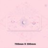 Magic Moon Star Purple Extra Large Kawaii Girl Gaming Mouse Pad Cute Xxl Desk Mat Water Proof Nonslip Laptop Desk Accessories - Desk Pads & Blotters
