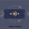 Magic Moon Star Purple Extra Large Kawaii Girl Gaming Mouse Pad Cute Xxl Desk Mat Water Proof Nonslip Laptop Desk Accessories - Desk Pads & Blotters
