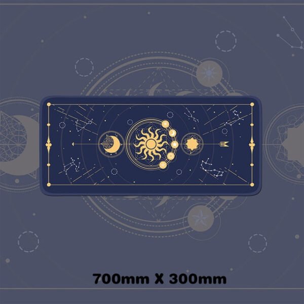 Magic Moon Star Purple Extra Large Kawaii Girl Gaming Mouse Pad Cute Xxl Desk Mat Water Proof Nonslip Laptop Desk Accessories - Desk Pads & Blotters