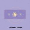 Magic Moon Star Purple Extra Large Kawaii Girl Gaming Mouse Pad Cute Xxl Desk Mat Water Proof Nonslip Laptop Desk Accessories - Desk Pads & Blotters