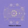 Magic Moon Star Purple Extra Large Kawaii Girl Gaming Mouse Pad Cute Xxl Desk Mat Water Proof Nonslip Laptop Desk Accessories - Desk Pads & Blotters