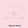 Magic Moon Star Purple Extra Large Kawaii Girl Gaming Mouse Pad Cute Xxl Desk Mat Water Proof Nonslip Laptop Desk Accessories - Desk Pads & Blotters