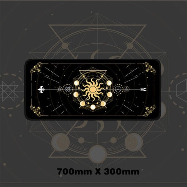 Magic Moon Star Purple Extra Large Kawaii Girl Gaming Mouse Pad Cute Xxl Desk Mat Water Proof Nonslip Laptop Desk Accessories - Desk Pads & Blotters