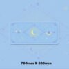 Magic Moon Star Purple Extra Large Kawaii Girl Gaming Mouse Pad Cute Xxl Desk Mat Water Proof Nonslip Laptop Desk Accessories - Desk Pads & Blotters
