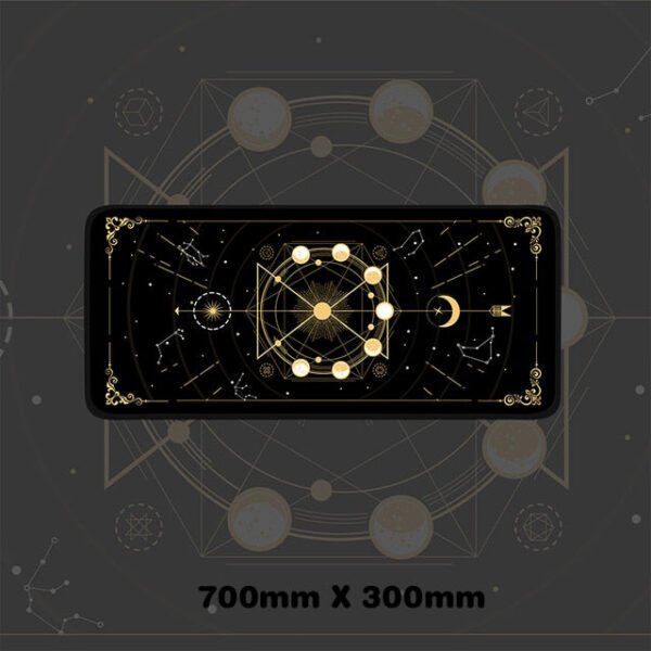Magic Moon Star Purple Extra Large Kawaii Girl Gaming Mouse Pad Cute Xxl Desk Mat Water Proof Nonslip Laptop Desk Accessories - Desk Pads & Blotters