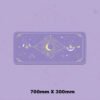 Magic Moon Star Purple Extra Large Kawaii Girl Gaming Mouse Pad Cute Xxl Desk Mat Water Proof Nonslip Laptop Desk Accessories - Desk Pads & Blotters