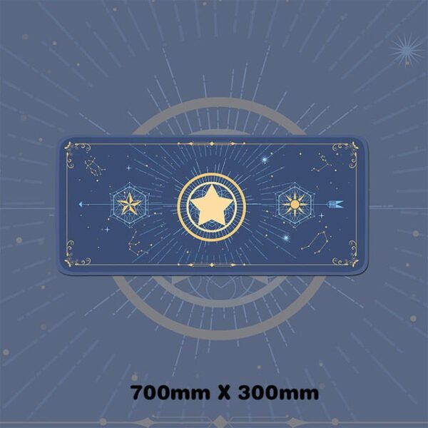 Magic Moon Star Purple Extra Large Kawaii Girl Gaming Mouse Pad Cute Xxl Desk Mat Water Proof Nonslip Laptop Desk Accessories - Desk Pads & Blotters