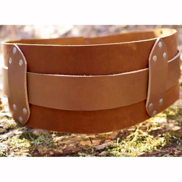 Medieval Larp Viking Warrior Wide Belt Waist Guard Armor Ancient Greece Rome King Double Layer Girdle Monarch Waistband For Men