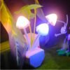 Retro Stained Glass Plant Series Table Lamps Colorful Bedroom Bedside Flower Mushroom Creative Table Night Lamp Atmosphere Light