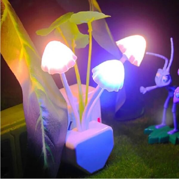 Retro Stained Glass Plant Series Table Lamps Colorful Bedroom Bedside Flower Mushroom Creative Table Night Lamp Atmosphere Light