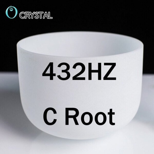 8inch Note Perfect Sound C/d/e/f/g/a/b Chakra Frosted Quartz Crystal Singing Bowl 8" Meditation - Bells & Chimes