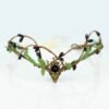 Handmade Forest Woodland Elf Hair Tiara Butterfly Deer Twig Branch Leaves Hair Crowns Fairycore Elvens Hair Jewelry for women