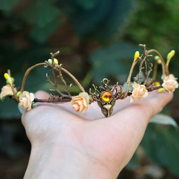 Elf Crown Tiara – Enchanting Bridal Bridesmaid Hair WitchJewelry