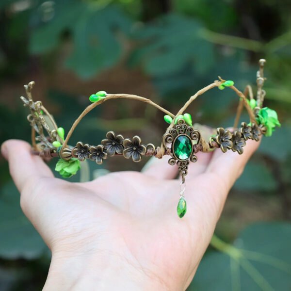 Elf Crown Tiara – Enchanting Bridal Bridesmaid Hair WitchJewelry