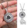 Mjolnir The Hammer of Thor Norse Pagan Symbol Pendant Necklace Stainless Steel Double Sided Dragon Design Viking Jewelry
