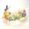 Handmade Forest Woodland Elf Hair Tiara Butterfly Deer Twig Branch Leaves Hair Crowns Fairycore Elvens Hair Jewelry for women