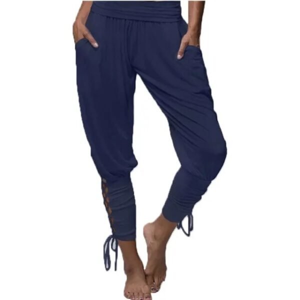 Medieval Renaissance Sexy Pirate Viking Costume Women Loose Beach Capris Band Trouser Harem Pants For Adult Plus Size