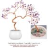 Luck Money Crystal Tree With Ceramics Base Natural Crystal Mineral Gemstone Craft Nordic Home Ornaments