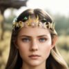 Forest Fairy Hair Tiara Elf Hair Crown Crystal Tassels Hairband Woodland Pixie Hair Jewelry for women