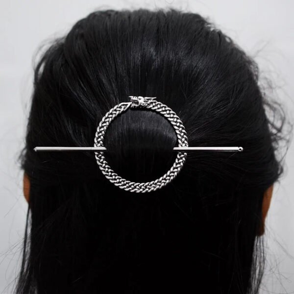 Witch Goddess Crescent Moon Dragonfly Hairstick Fairy Moon Dragonfly Insect Hair Barrette Hairclip Wicca