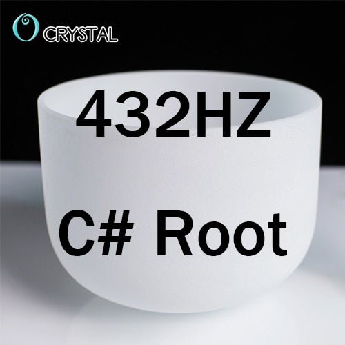 8inch Note Perfect Sound C/d/e/f/g/a/b Chakra Frosted Quartz Crystal Singing Bowl 8" Meditation - Bells & Chimes