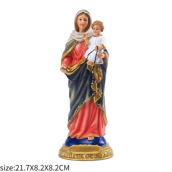 Jesus Statues/ Virgin Mary Figurine Sculpture Christian Wedding Gift Xmas Desktop Display Decors Renaissance Collection Gifts