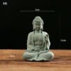 Buddhist Ornament Buddha Statue Zen Ornament Buddhist Figurines Sandstone Artwork Oriental Culture Ornament Home Ornament