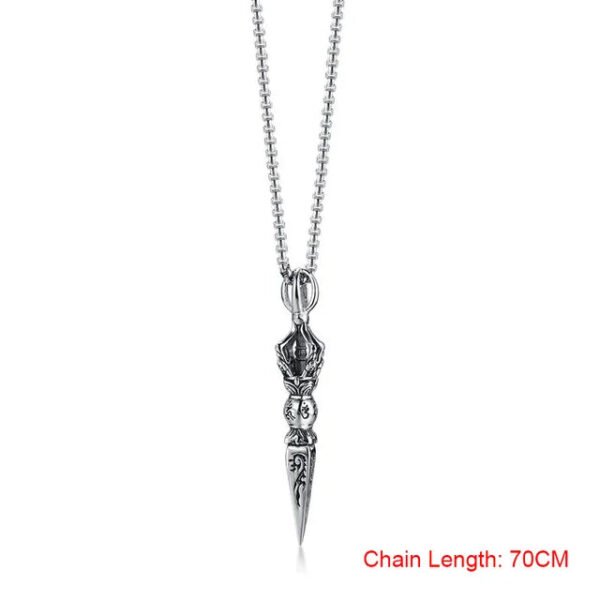 TIBETAN BUDDHIST PROTECTION PENDANT VAJRA DAGGER PATRON SAINT AMULET NECKLACE