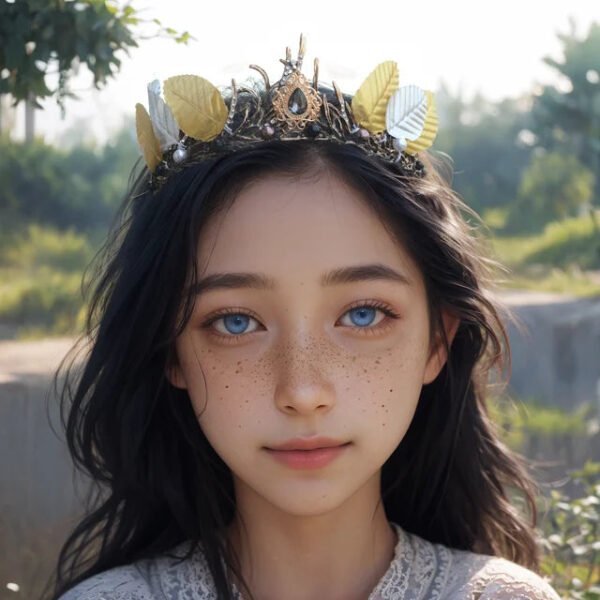 Forest Fairy Hair Tiara Elf Hair Crown Crystal Tassels Hairband Woodland Pixie Hair Jewelry for women