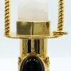 Health Crystal Quartz Rollerball Pendant Point Prism Oil Diffuser Gems Stone Perfume Bottle Glass Vial Urn Charm For Necklace - Pendants