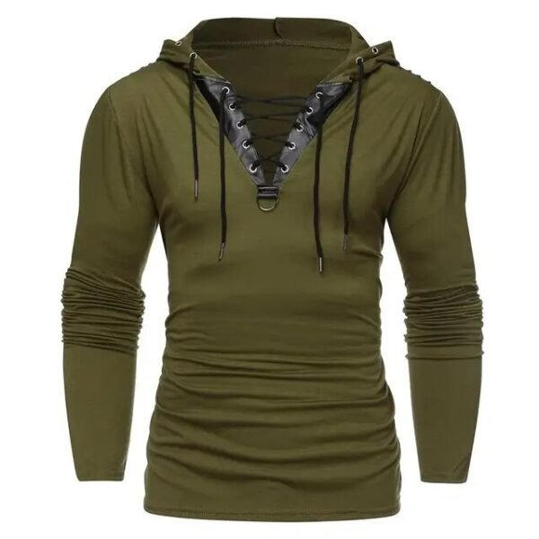 Men Medieval Renaissance Grooms Pirate Reenactment Larp Costume Lacing Up Shirt Bandage Top Middle Age Clothing For Adult 2XL