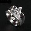 Egyptian Gods Horus Anubis Pharaoh Totem Ring
