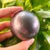 Healing Crystal Schungite Shungite Sphere Ball Strength Reiki Meditation Spiritual Energy Gemstone