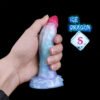 YOCY S/M/L Ice Dragon Anal Plug Silicone Monster Dildo With Sucker Big Knot Penis Butt Masturbator Sex Toy For Women Men| |
