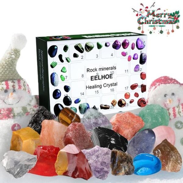 2023 Ore Christmas Advent Calendar Gems Ore Collection Toys Home Decor Rocks Minerals & Fossils Advent Calendar Toys For Kids - Advent Calendars