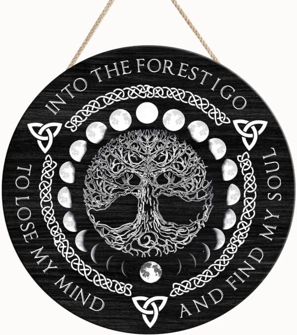 Wheel of the Year Wooden Wall Plaque - Witch Pagan Wiccan Sabbat Decor