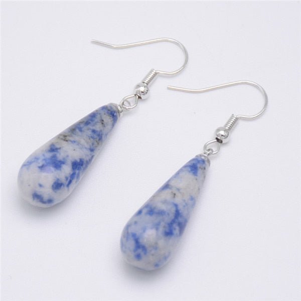 Earrings Natural Stones Crystals | Earrings Women Natural Stone - New Women Jewelry