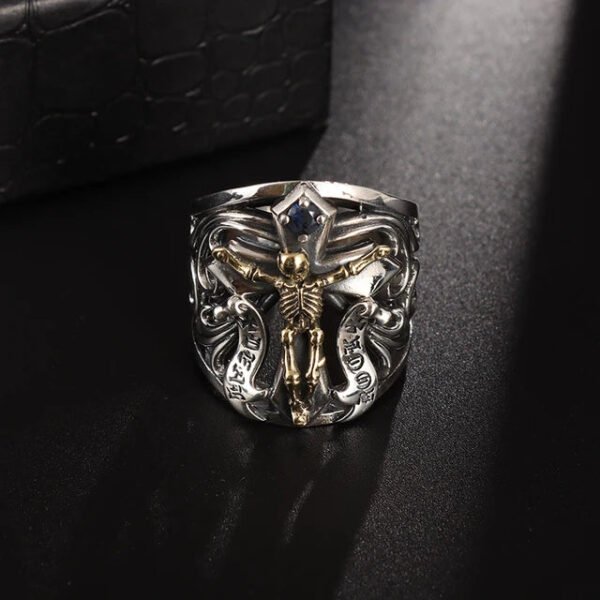 Egyptian Gods Horus Anubis Pharaoh Totem Ring