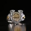 Egyptian Gods Horus Anubis Pharaoh Totem Ring