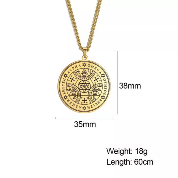 Wicca Tetragrammaton Pagan Pentagram Star of David Pendant Supernatural necklace