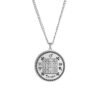 Dawapara Religious Solomon Necklace Magic Square Talisman Pendants Protection Wealth Amulet Stainless Steel Jewelry