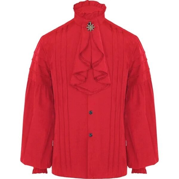 Men medieval Gothic Shirt Larp Viking Vintage Bridegroom Cosplay Costume Top Princes white Shirt Stage perfoming outfit