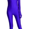 Adult Black Spandex Full Body Zentai Footed Jumpsuit Unisex Bodysuit Women Handed Unitard Skin Tight Halloween Costume