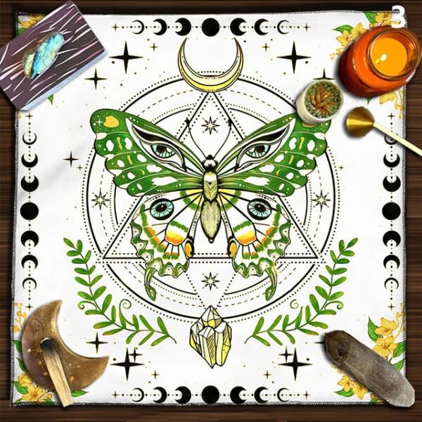 9 Types Tarot Card Tablecloth Altars Cloth Trees Of Life Tablecloth Astrology Divinations Non-Slip Mat Tapestry Home Decors 50cm