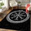 Viking Odin Wolf Rug Viking Norse Mythology Large Area Rugs Comfortable Carpet Rugs For Bedroom Printed Mat Bedroom Decor Carpet