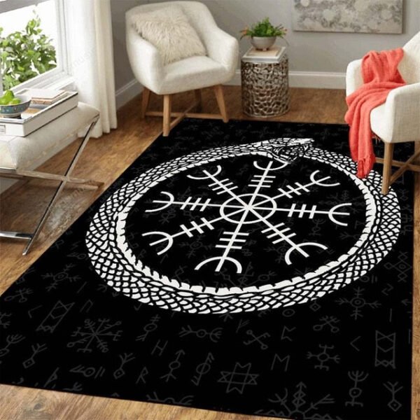 Viking Odin Wolf Rug Viking Norse Mythology Large Area Rugs Comfortable Carpet Rugs For Bedroom Printed Mat Bedroom Decor Carpet